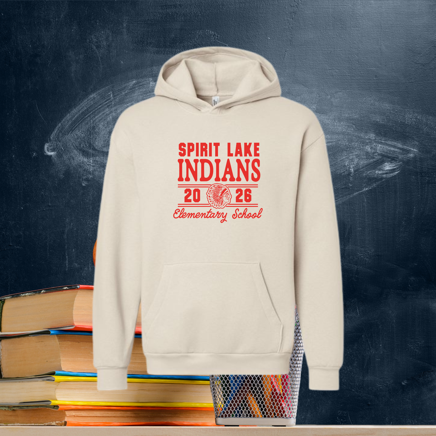 Cream Hoodie Indians