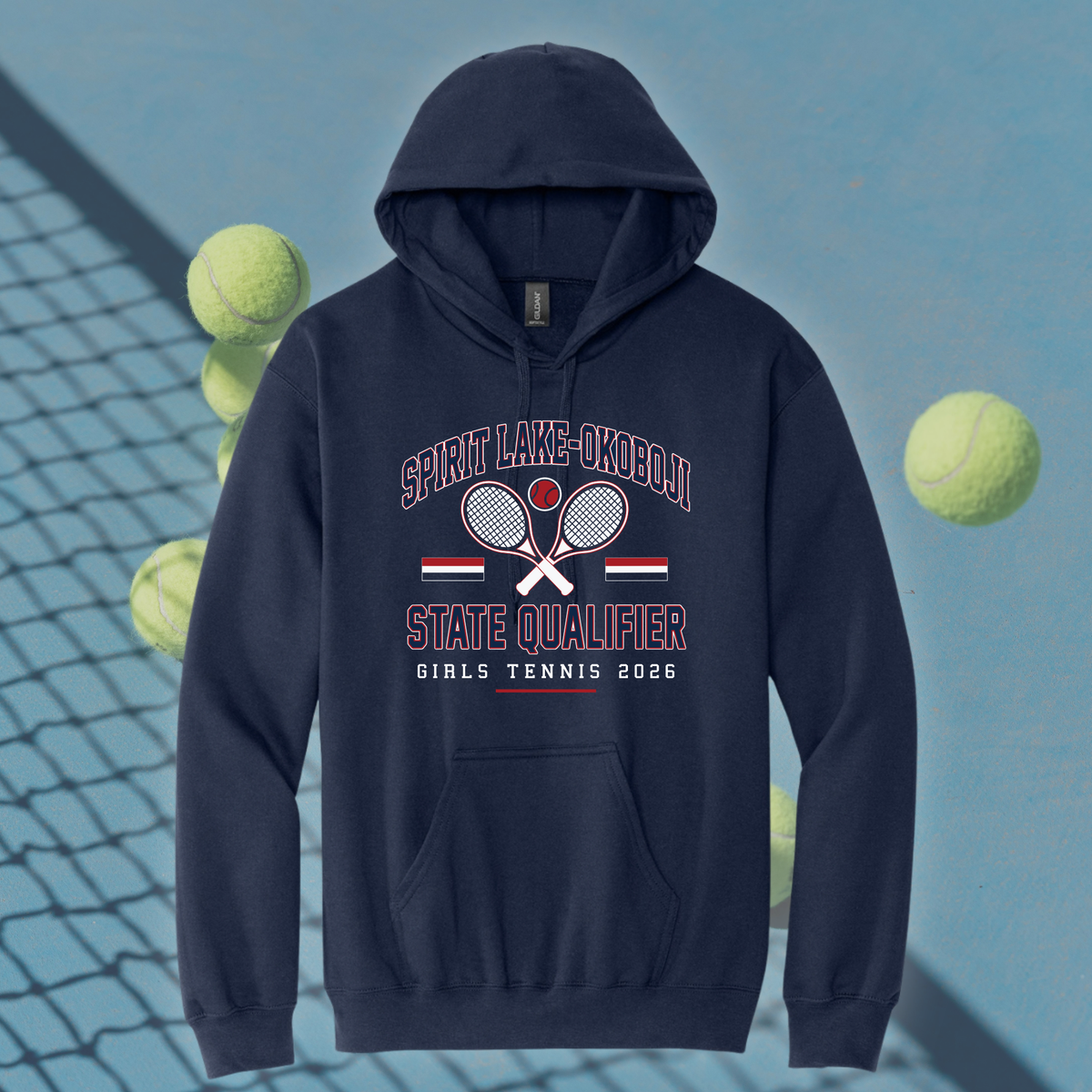 State Tennis Hooded Sweatshirt
