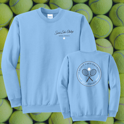 Blue Tennis Crewneck Sweatshirt