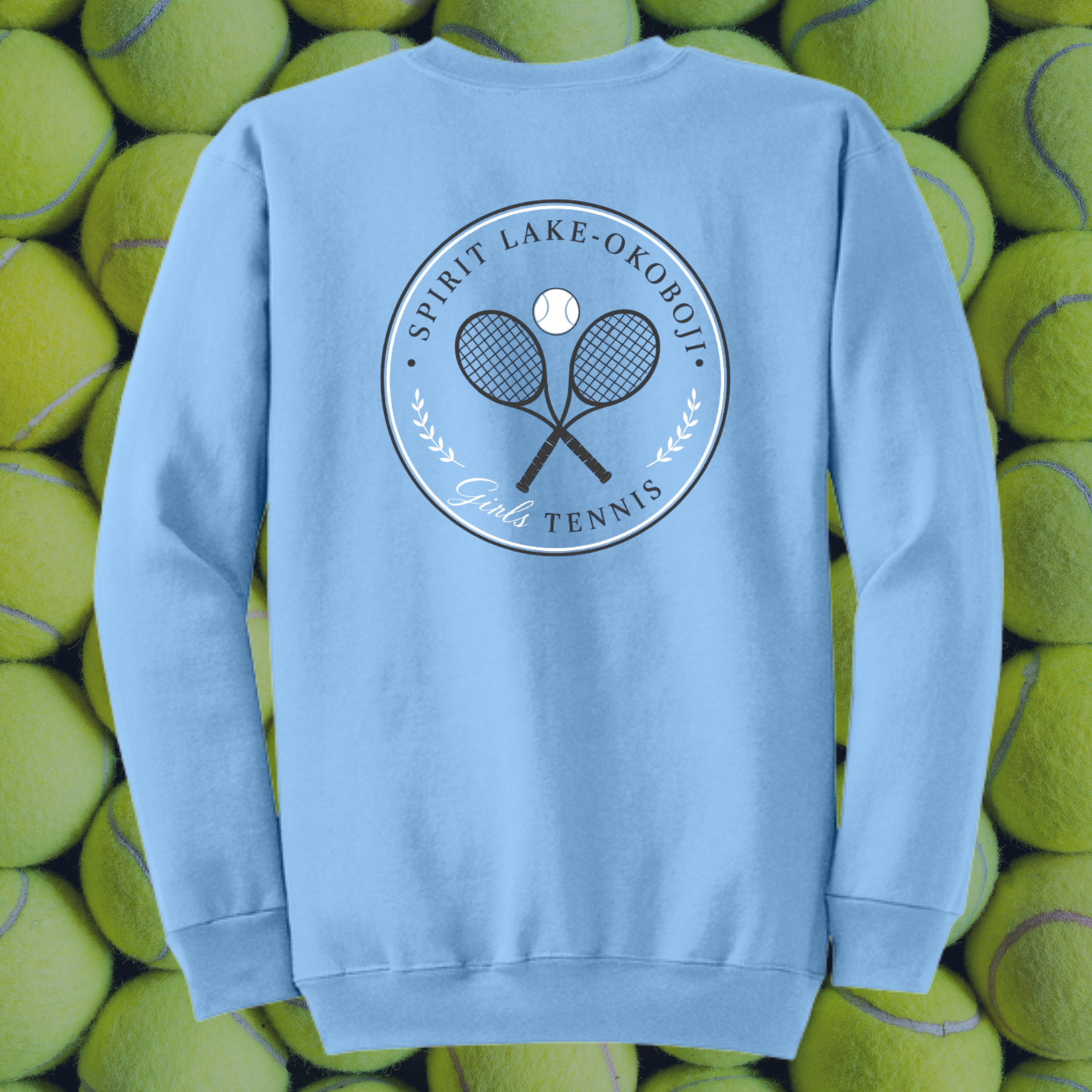 Blue Tennis Crewneck Sweatshirt