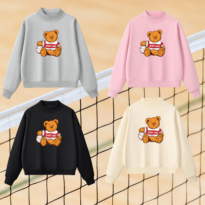 Teddy Bear Mock Neck Sweatshirt VB