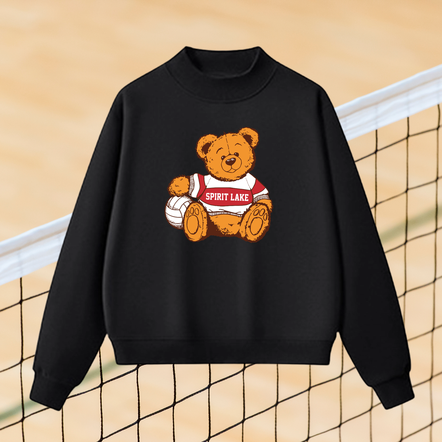 Teddy Bear Mock Neck Sweatshirt VB